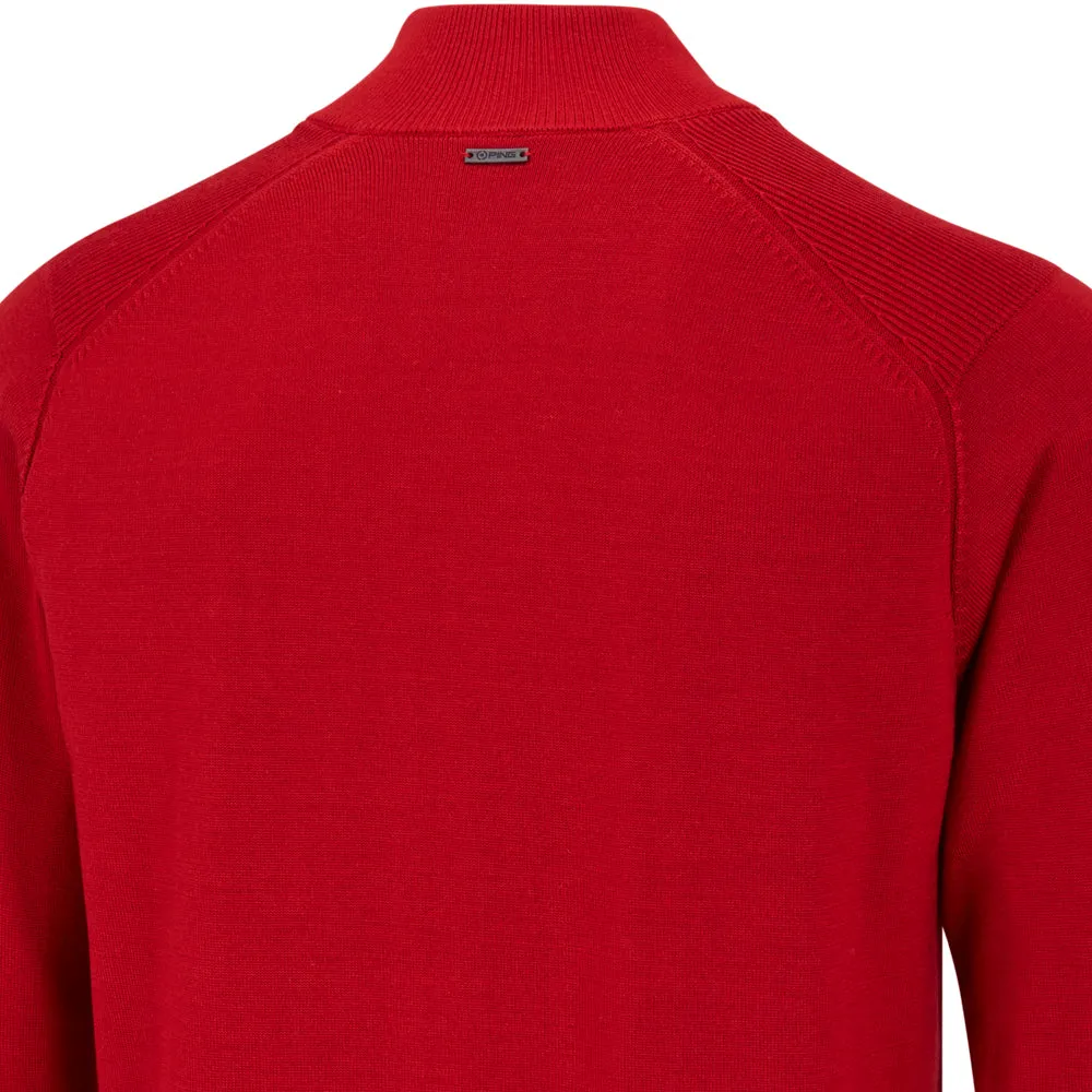Ping Murphy Full Zip Sweater - Rich Red Style Meets Power