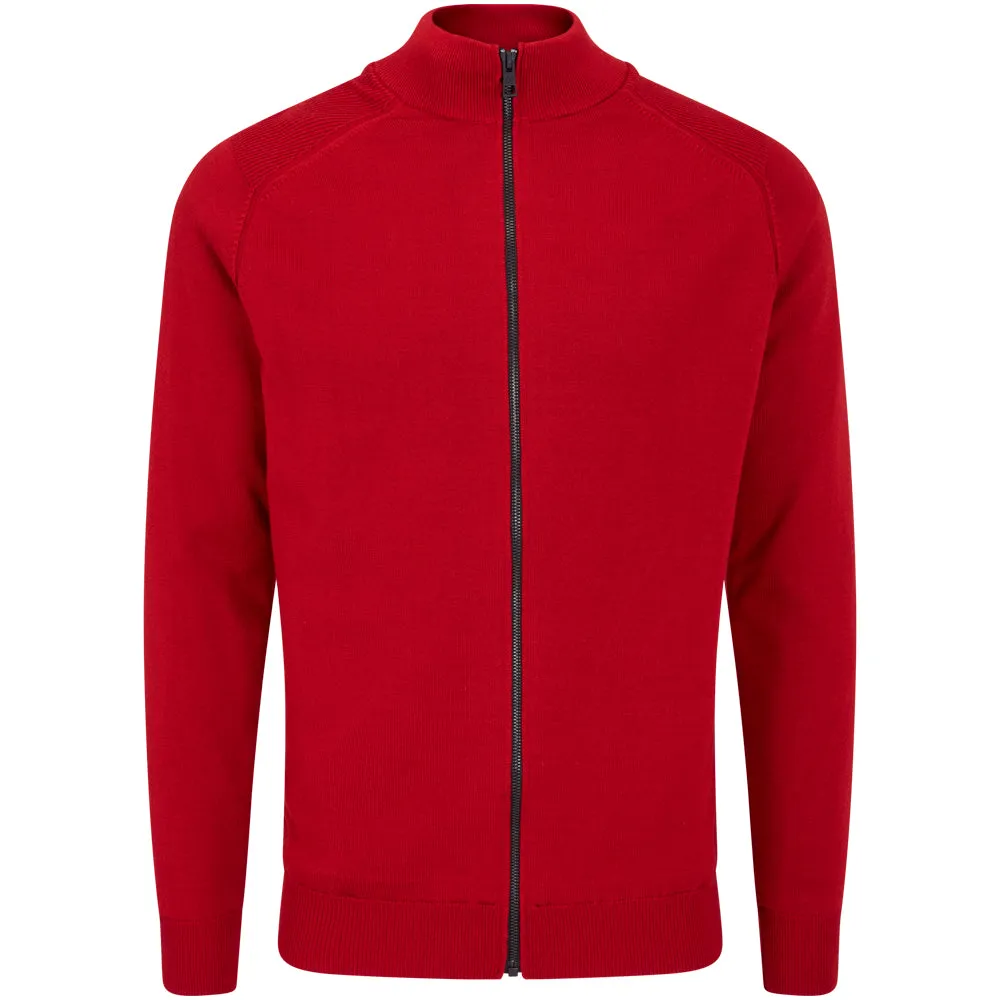 Command Attention Born to Stand Out Ping Murphy Full Zip Sweater - Rich Red