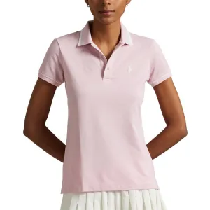 Thanksgiving Day Sale Rlx Ralph Lauren Women'S Tour Pique Polo Shirt - Garden Pink/White/Pale Blue
