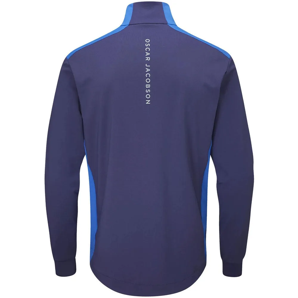 Oscar Jacobson Thornton Mid Layer 1/2 Zip Pullover - Navy Made to Turn Heads Step into the Beat