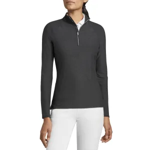 Budget Friendly Peter Millar Women'S Melange Raglan Sleeve 1/4 Zip Midlayer - Black