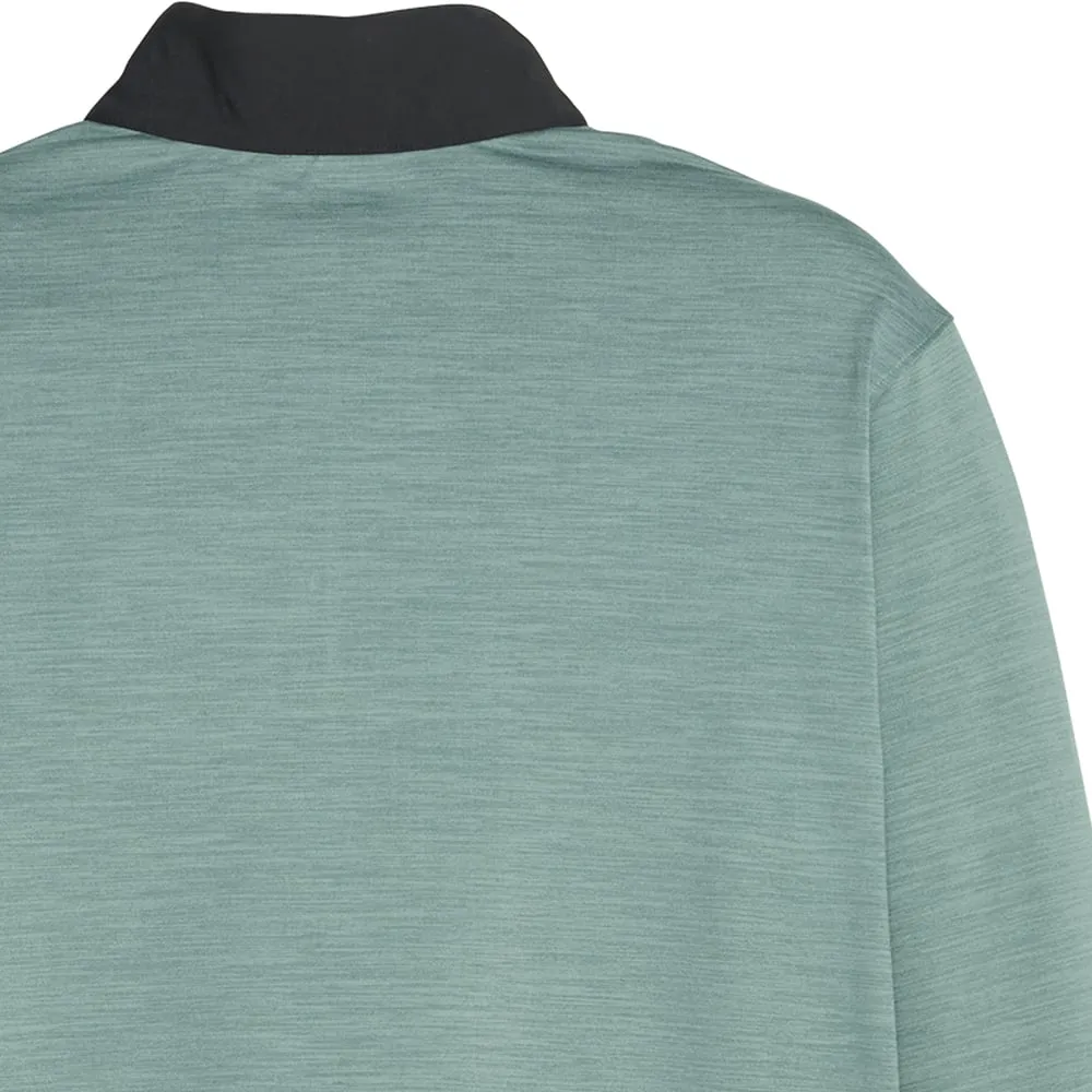 Built to Perform Puma Cloudspun Colour Block 1/4 Zip Pullover - Puma Black/Eucalyptus Heather