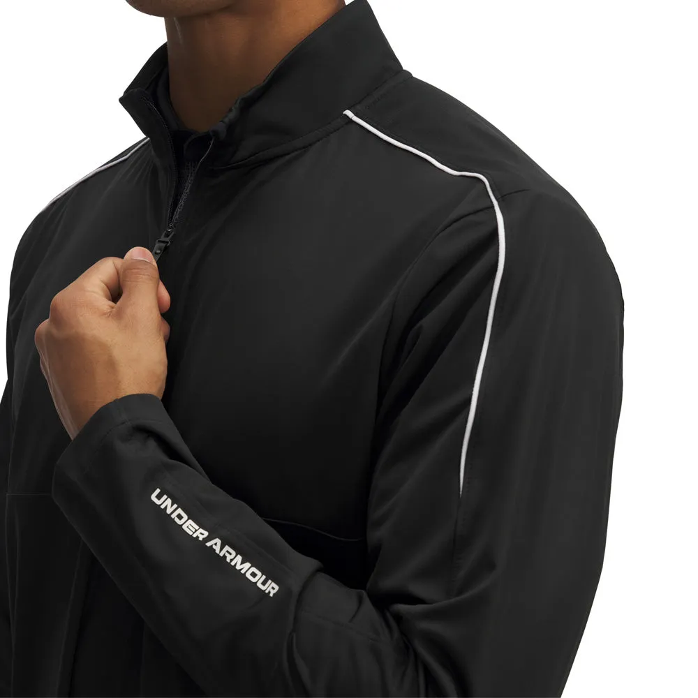 Under Armour Drive Wind Half Zip Pullover - Black/White Own the Moment Fearlessly You