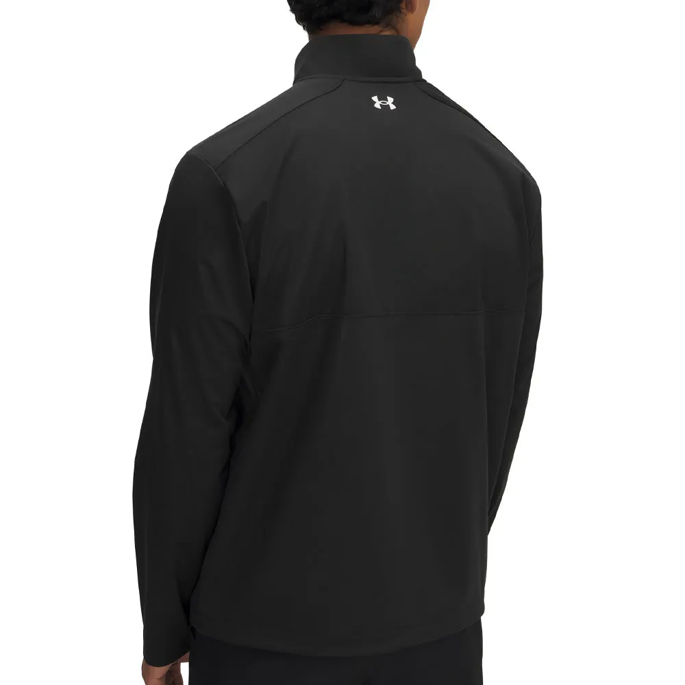 Stride with Confidence Under Armour Drive Wind Half Zip Pullover - Black/White