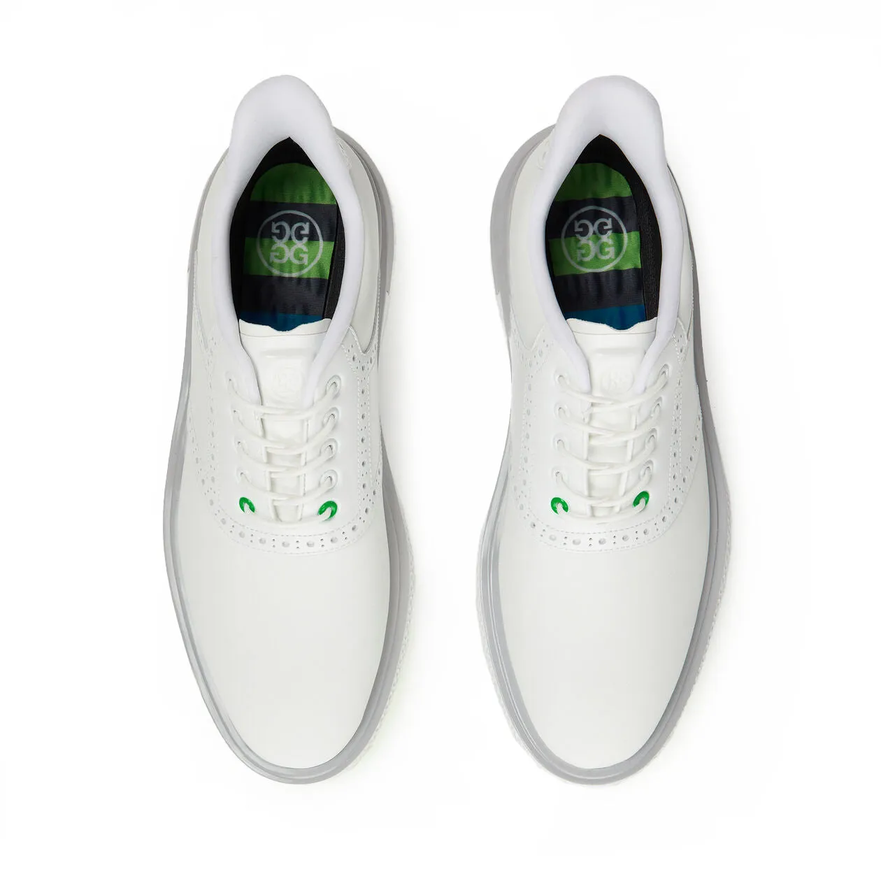 Limited Time Offer Mother's Day Sale G/Fore Gallivan2R Brogue Saddle Golf Shoes - Snow/Nimbus