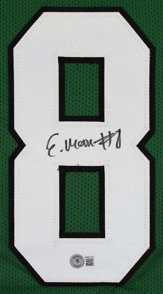 Elijah Moore Signed New York Jets Jersey (Beckett) 2021 2nd Round Draft Pk / W.R