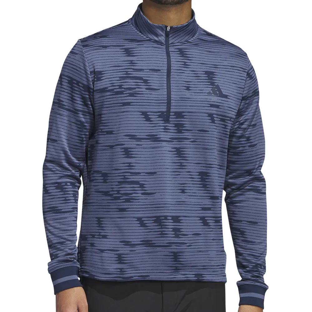 Adidas Ultimate365 Linear Stripe 1/4 Zip Pullover - Preloved Ink/Collegiate Navy Born to Stand Out