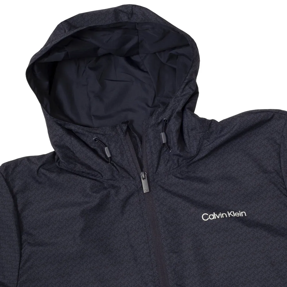 Designed to Dominate Calvin Klein Printed Windbreaker Jacket - Navy