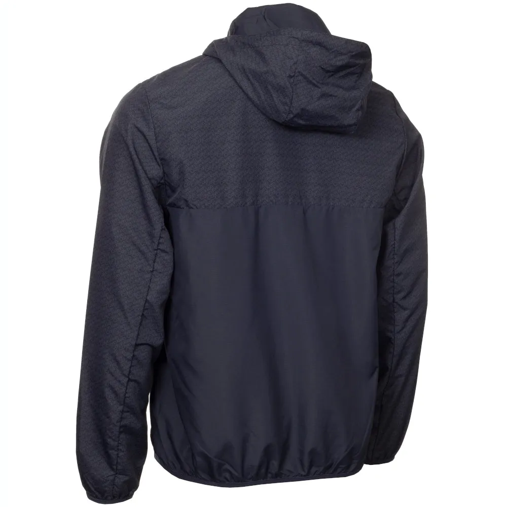 Labor Day Sale Calvin Klein Printed Windbreaker Jacket - Navy
