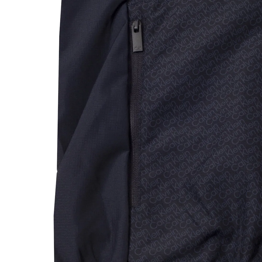 Black Friday Exclusive Fuel Your Fire Calvin Klein Printed Windbreaker Jacket - Navy