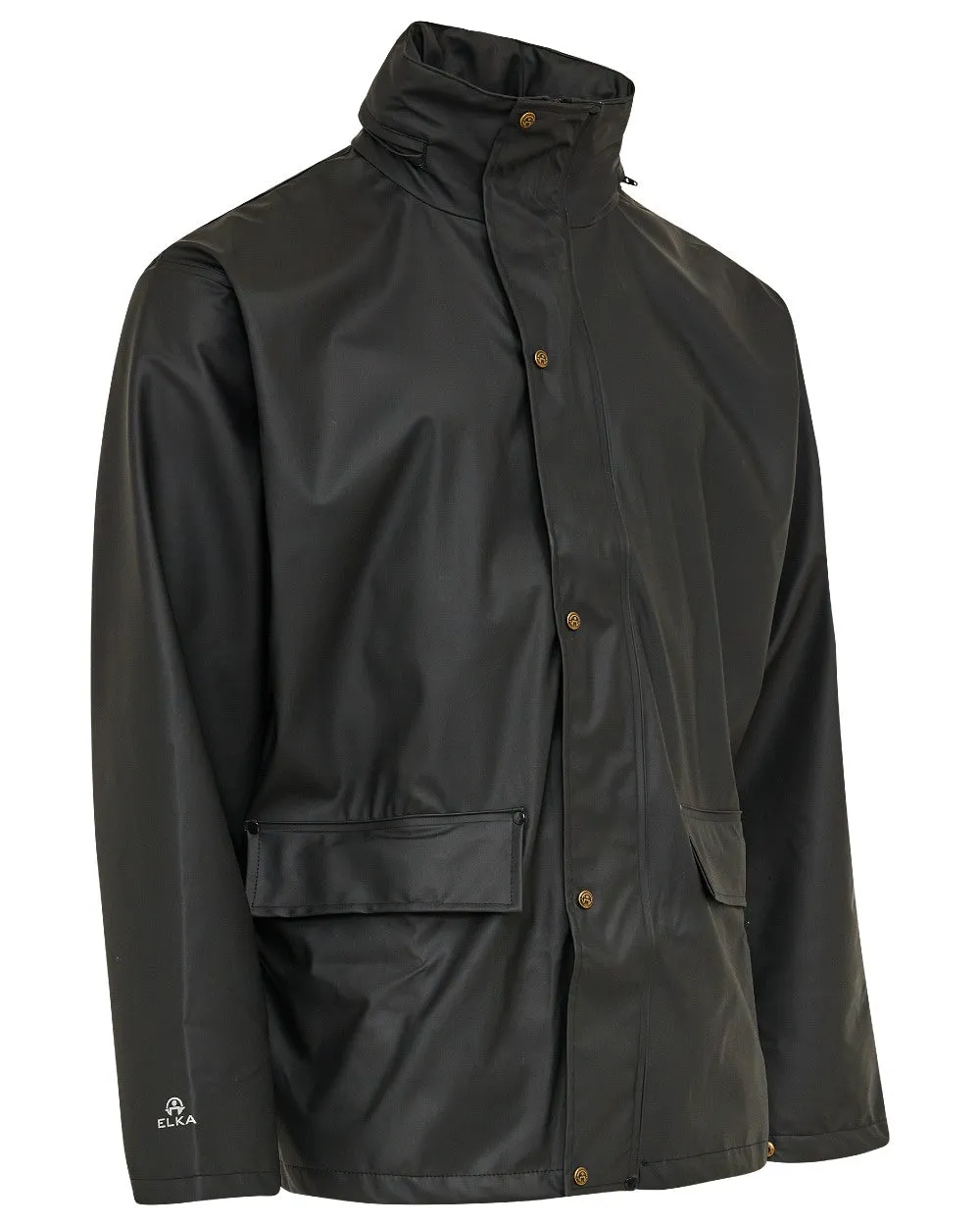 Elka Mens Dry Zone PU Rain Jacket Men's Jackets and Coats