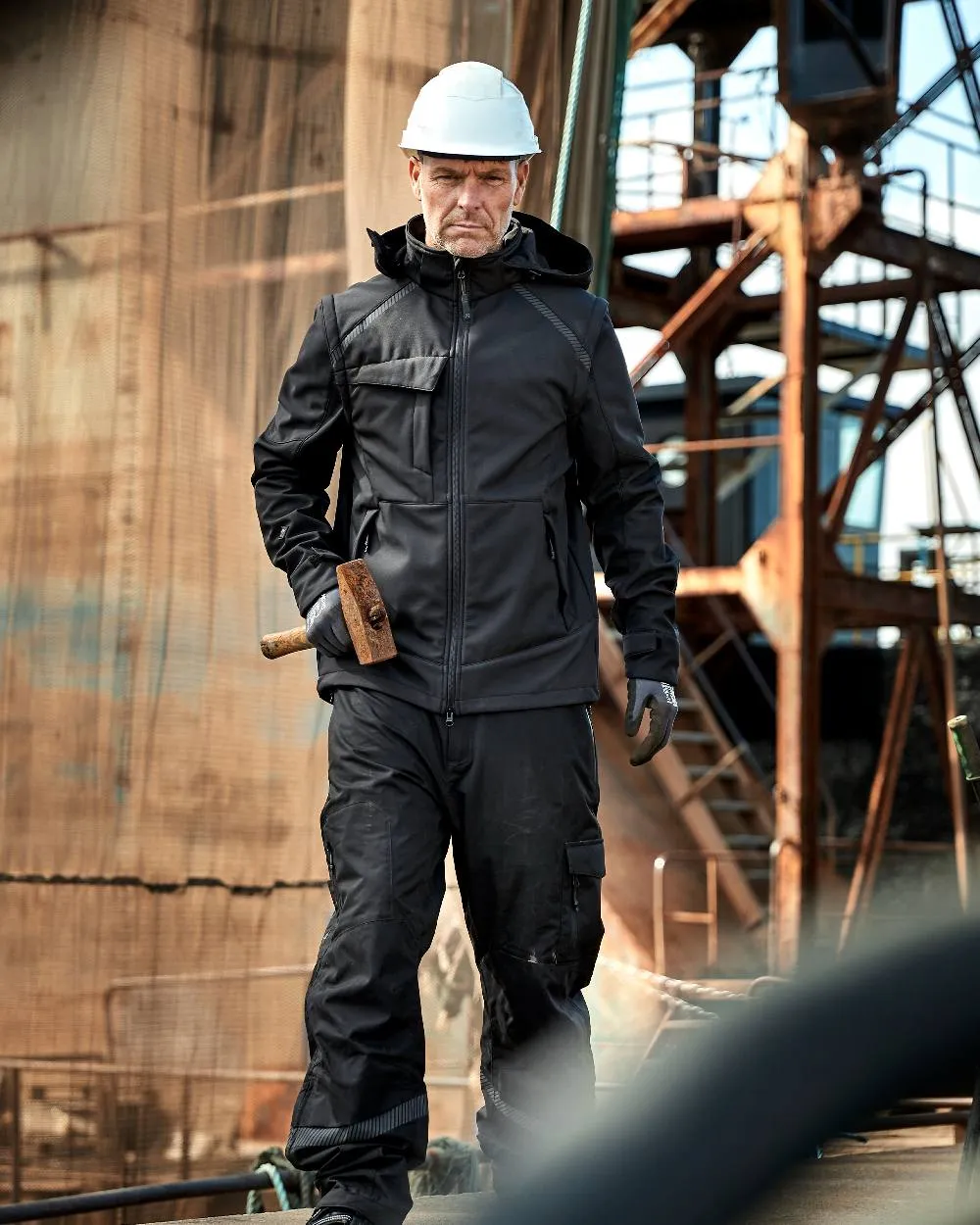 Elka Mens Working Xtreme Detachable Sleeves Jacket Long Sleeve Cotton Shirts