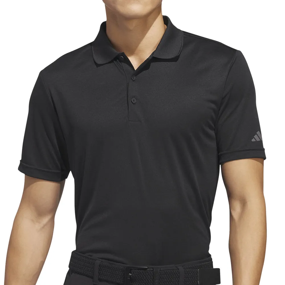 Chase What Moves You Adidas Core Performance Primegreen Polo Shirt - Black