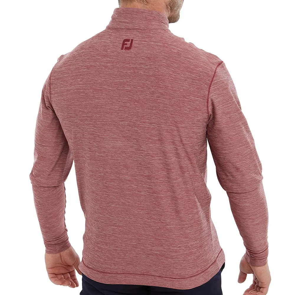 Christmas Eve Sale Built to Move You Footjoy Space Dye Chill-Out 1/4 Zip Pullover - Maroon