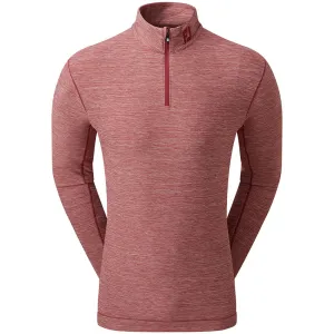 Footjoy Space Dye Chill-Out 1/4 Zip Pullover - Maroon Walk with Purpose