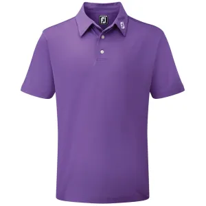 Game-Changer Footwear Command Attention Footjoy Stretch Pique Solid Athletic Polo Shirt - Purple