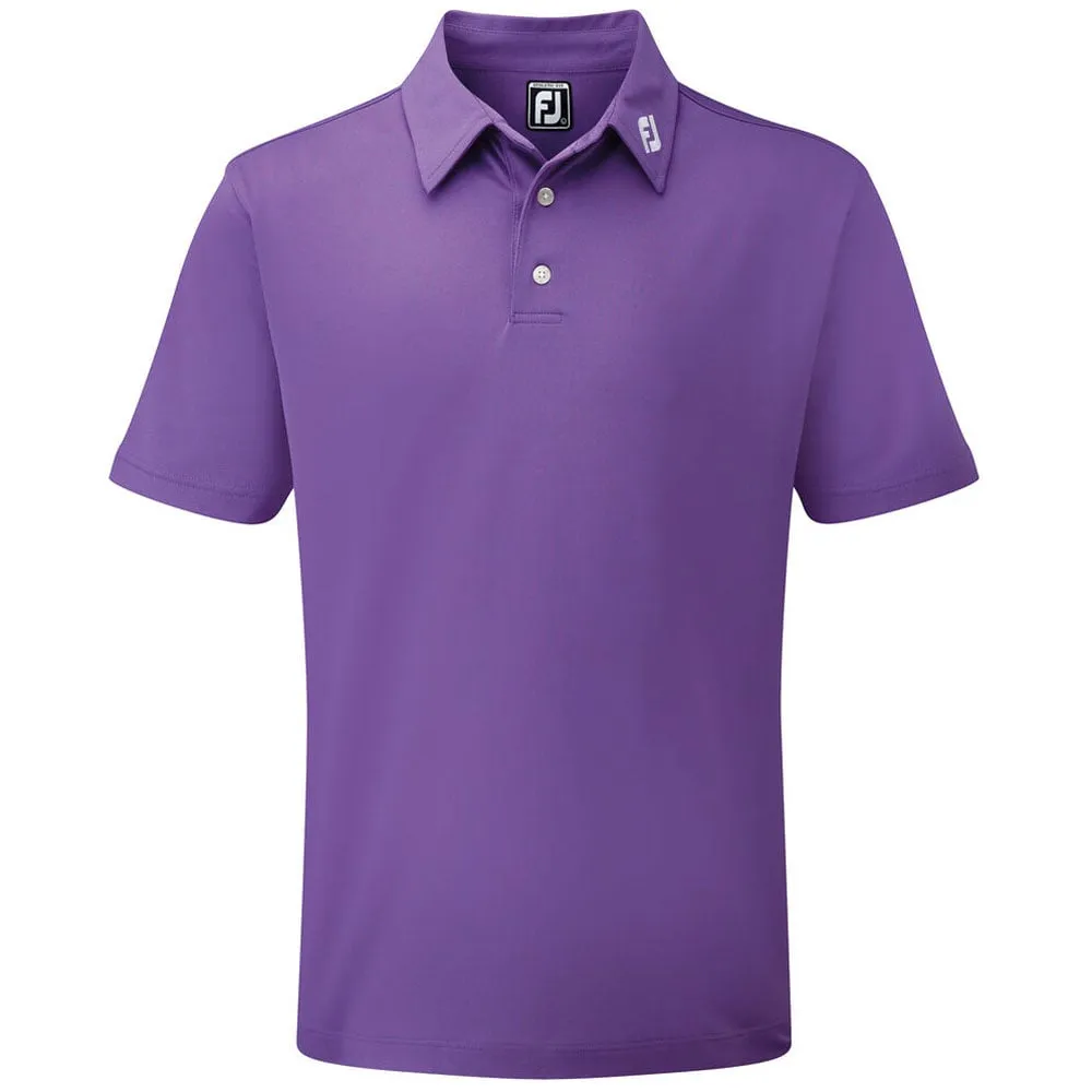 Game-Changer Footwear Command Attention Footjoy Stretch Pique Solid Athletic Polo Shirt - Purple