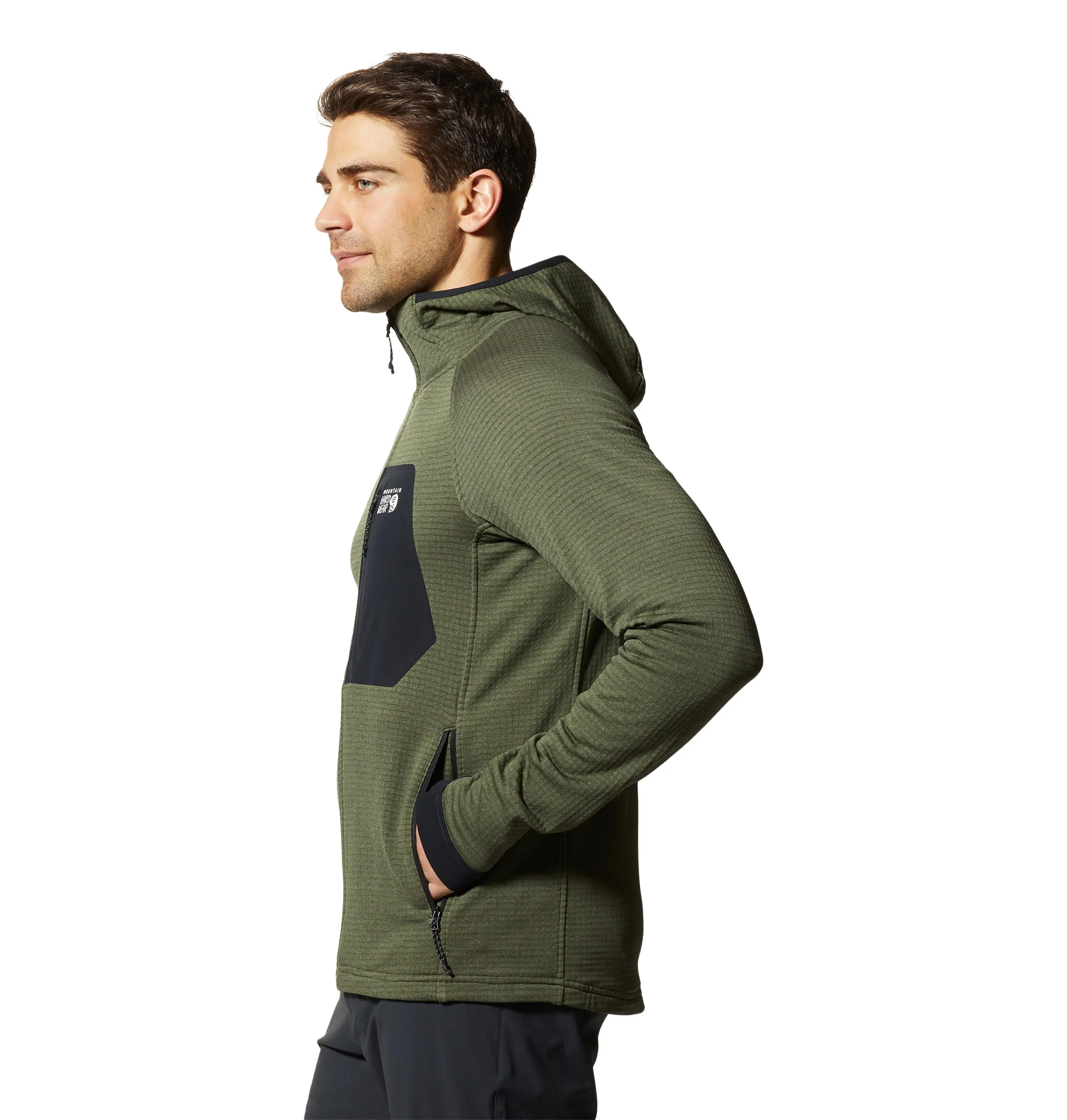 Fearlessly You Mountain Hardwear - Men'S Polartec Power Grid Full-Zip Hoody