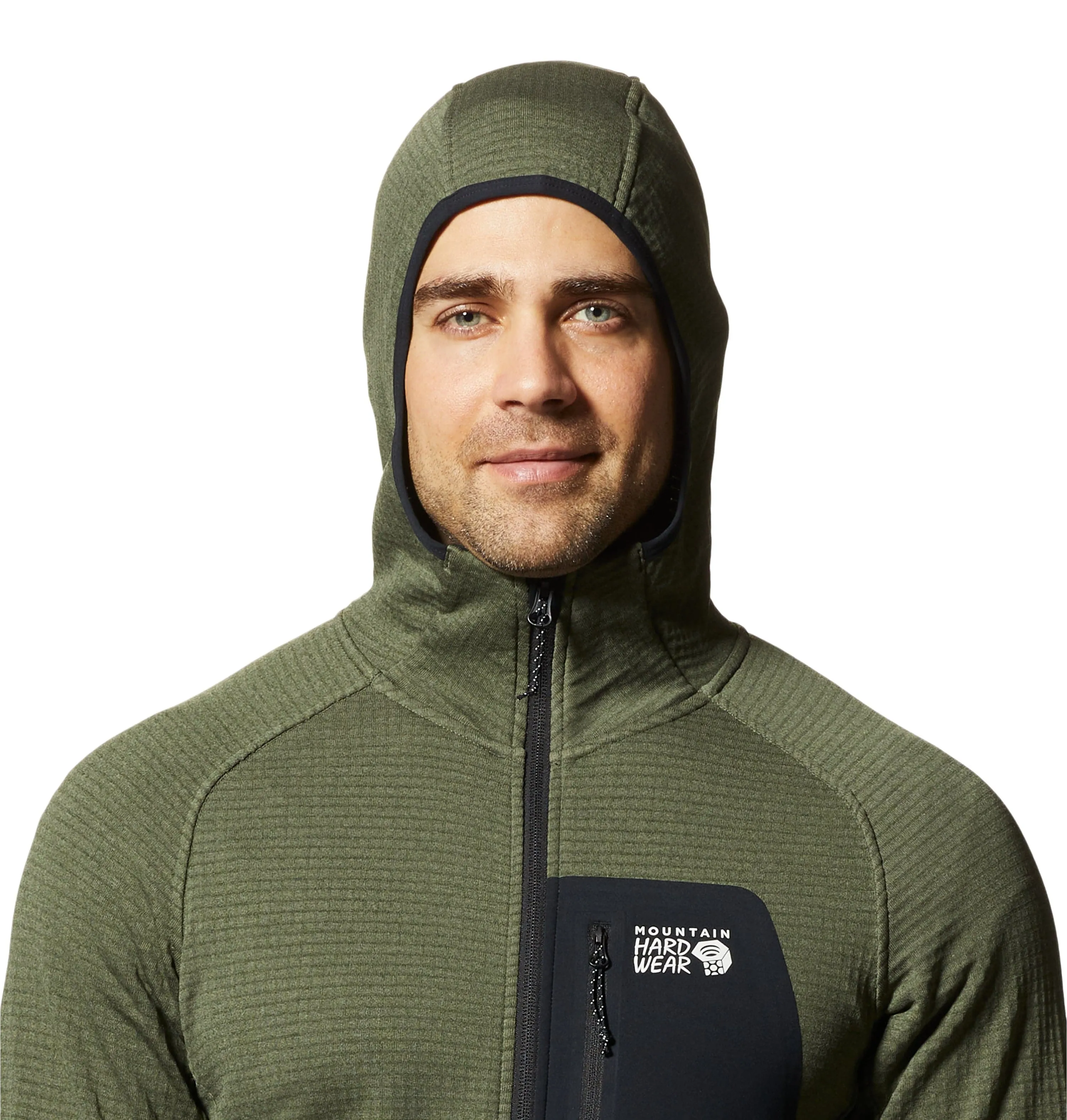 Be Unstoppable Built to Perform Mountain Hardwear - Men'S Polartec Power Grid Full-Zip Hoody