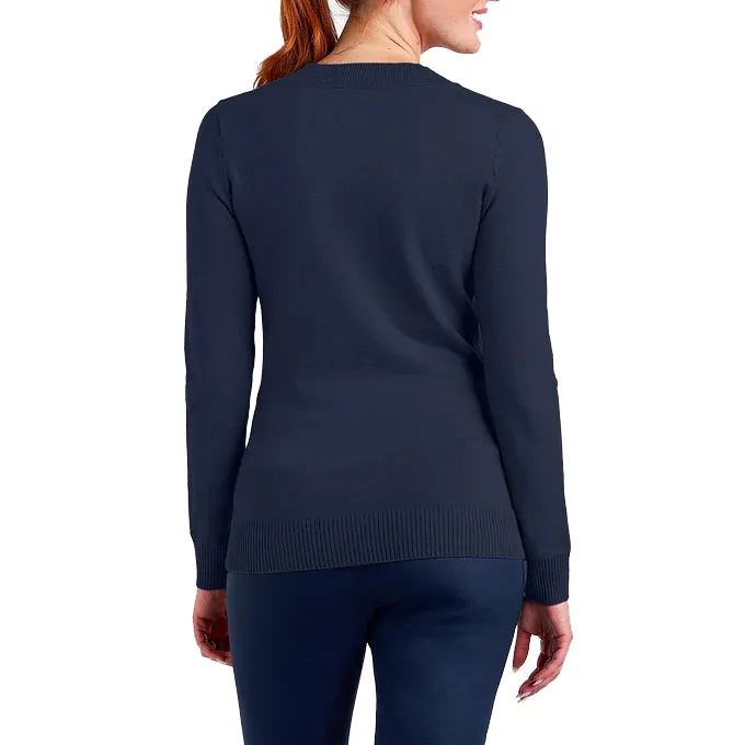 Unleash Your Power Push Beyond Limits Nivo Women'S Nicole V-Neck Sweater - Navy