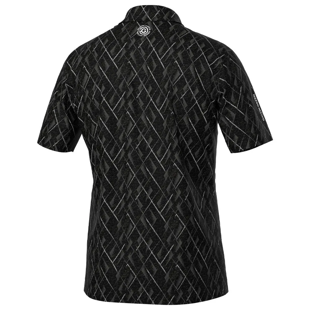 Unleash Your Power Chase What Moves You Galvin Green Mads Polo Shirt - Black