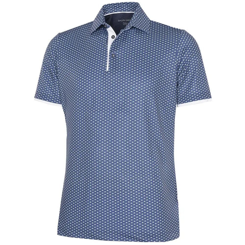Galvin Green Mark V8  Polo Shirt - Ensign Blue/Navy Push Beyond Limits