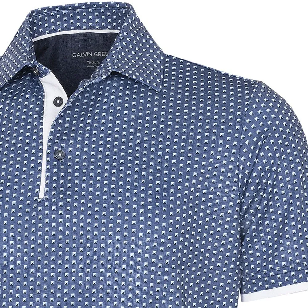 Redefine Classic Loud Looks, Smooth Moves Galvin Green Mark V8  Polo Shirt - Ensign Blue/Navy
