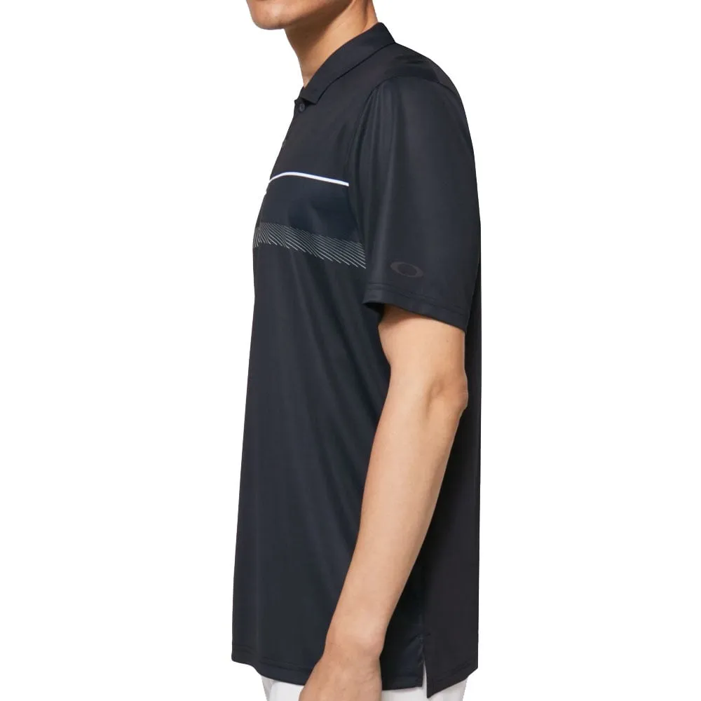 Budget Friendly Step into the Beat Oakley Dimension Stripe Rc Polo Shirt - Blackout