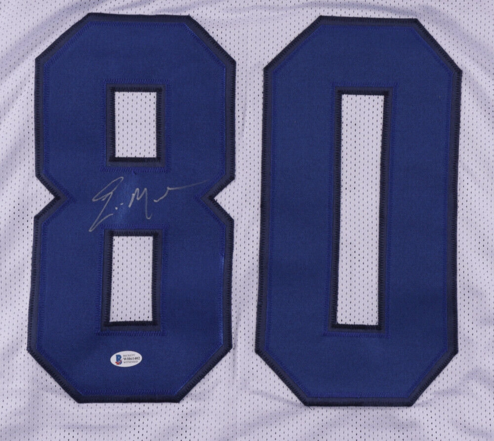 Eric Moulds Signed Bills Jersey Beckett Holo / Buffalo's All Pro W.R (1996?C2005)