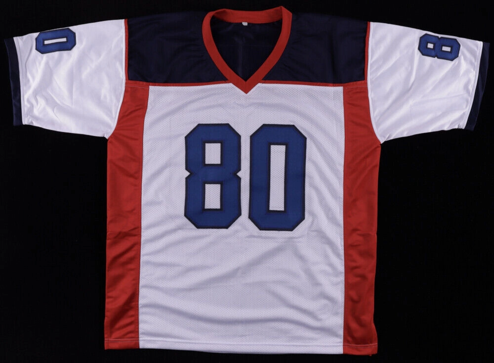 Eric Moulds Signed Bills Jersey Beckett Holo / Buffalo's All Pro W.R (1996?C2005)