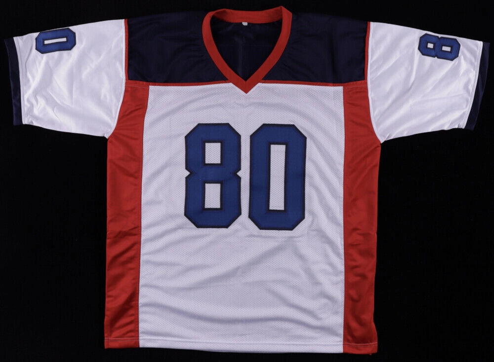 Eric Moulds Signed Bills Jersey Beckett Holo / Buffalo's All Pro W.R (1996?C2005)