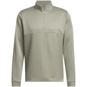 Unapologetically You Adidas Textured 1/4 Zip Pullover - Silver Pebble