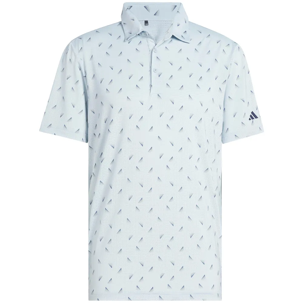 Adidas Ultimate365 Printed Mesh Polo Shirt - Wonder Blue/Collegiate Navy Unleash Your Power Step Into Strength