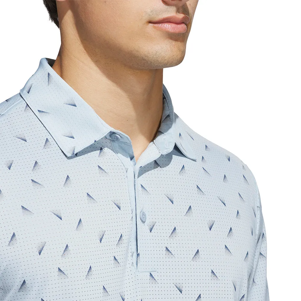 Adidas Ultimate365 Printed Mesh Polo Shirt - Wonder Blue/Collegiate Navy Easter Sale Footwear for the Fearless