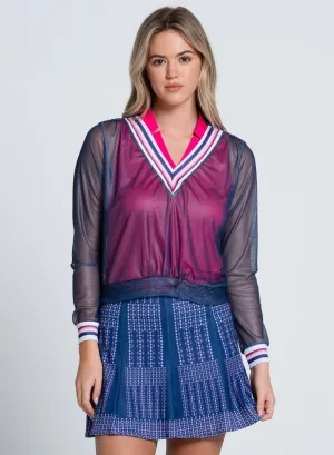 Berry Sweet V Pullover Long Sleeve Loud Looks, Smooth Moves
