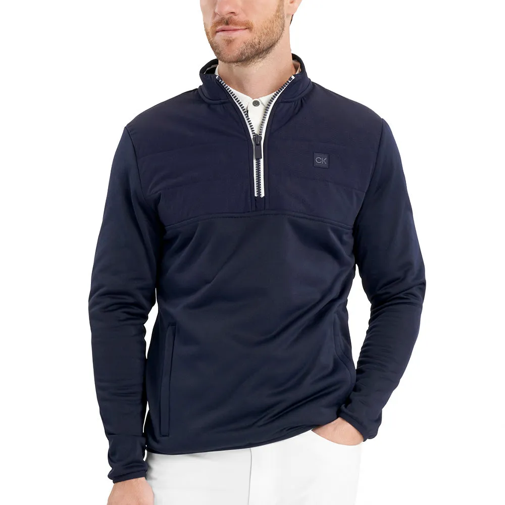 Calvin Klein Atlantic Hybrid 1/2 Zip Pullover - Navy Big Savings