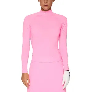 J.Lindeberg Women'S Ella Compression Golf Shirt - Eosine Pink Lead with Style Economical
