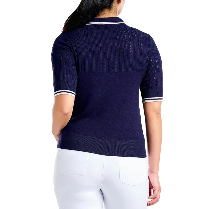 Nivo Women'S Vy Sweater Golf Polo Shirt - Navy All Saints' Day Sale