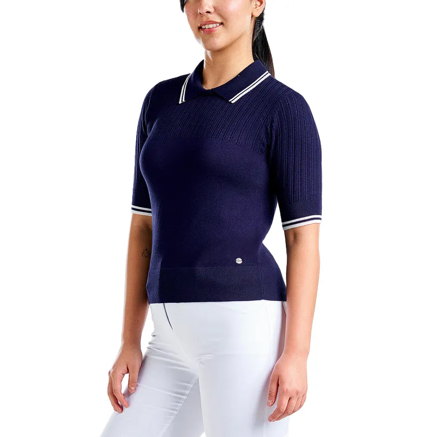 Not for the Ordinary Nivo Women'S Vy Sweater Golf Polo Shirt - Navy