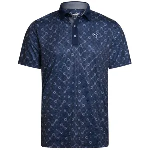 Puma Pure Monogram Polo Shirt - Deep Navy/Slate Sky Black Friday Deal