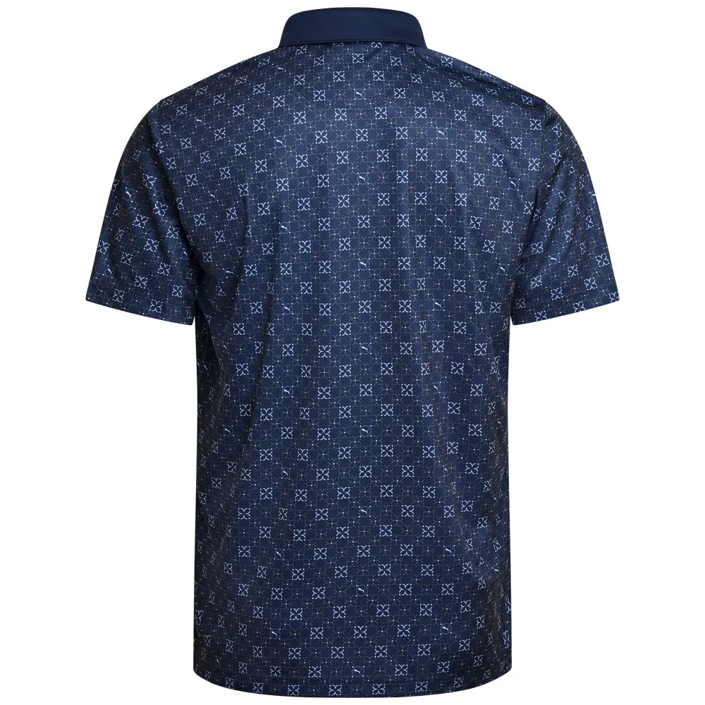 Flash Sale Puma Pure Monogram Polo Shirt - Deep Navy/Slate Sky