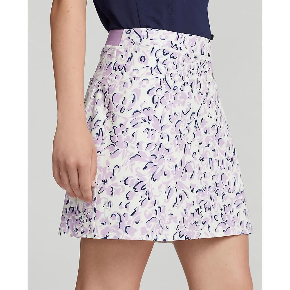 Push Beyond Limits Rlx Ralph Lauren Women'S Printed Aim Skort 17" - Isle Petals