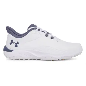 Move Like You Mean It Back To School Sale Under Armour Drive Pro Spikeless Golf Shoes - White/Metallic Gold/Grey