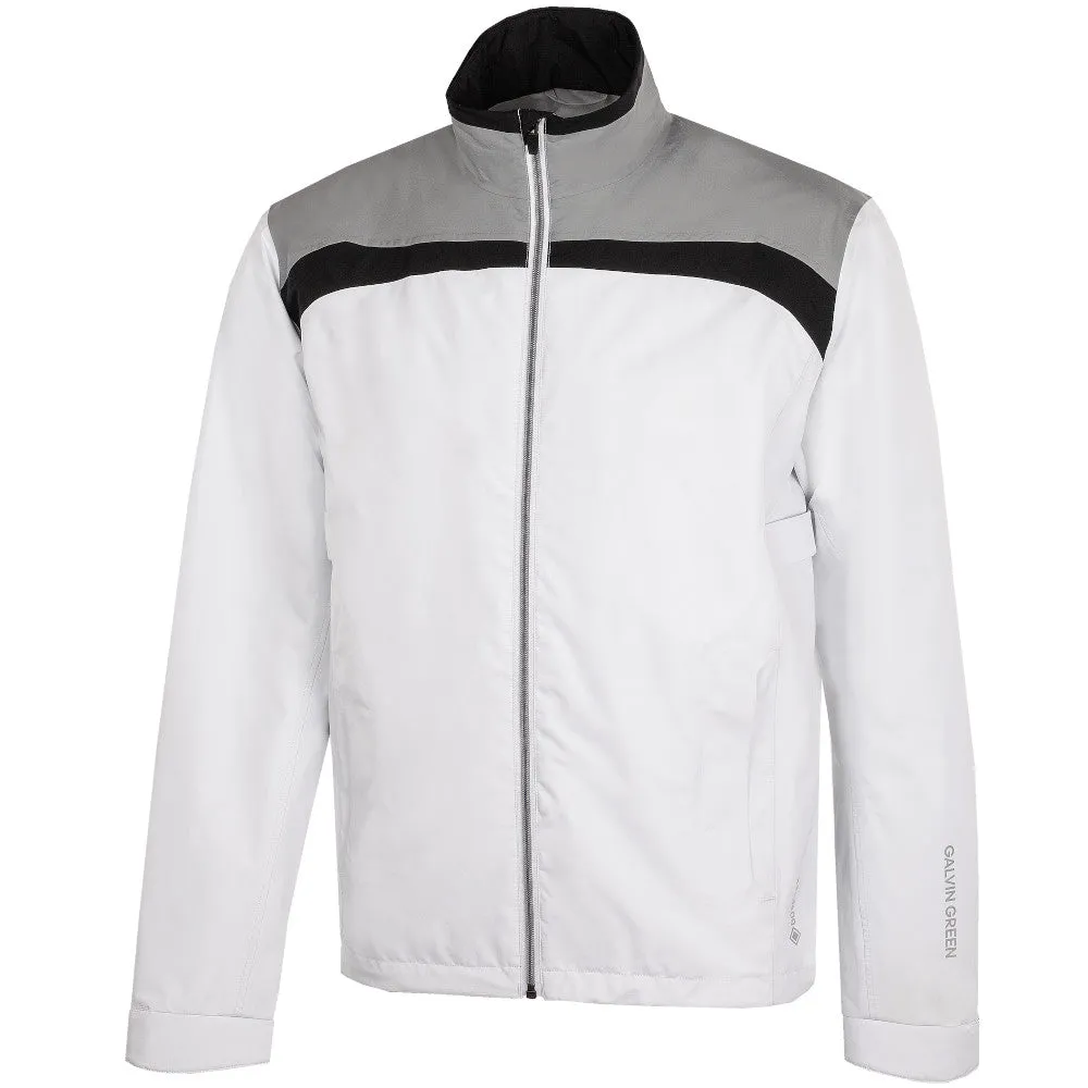 Spring Sale Footwear for the Fearless Galvin Green Anton Waterproof Dryvr Jacket - White/Sharkskin