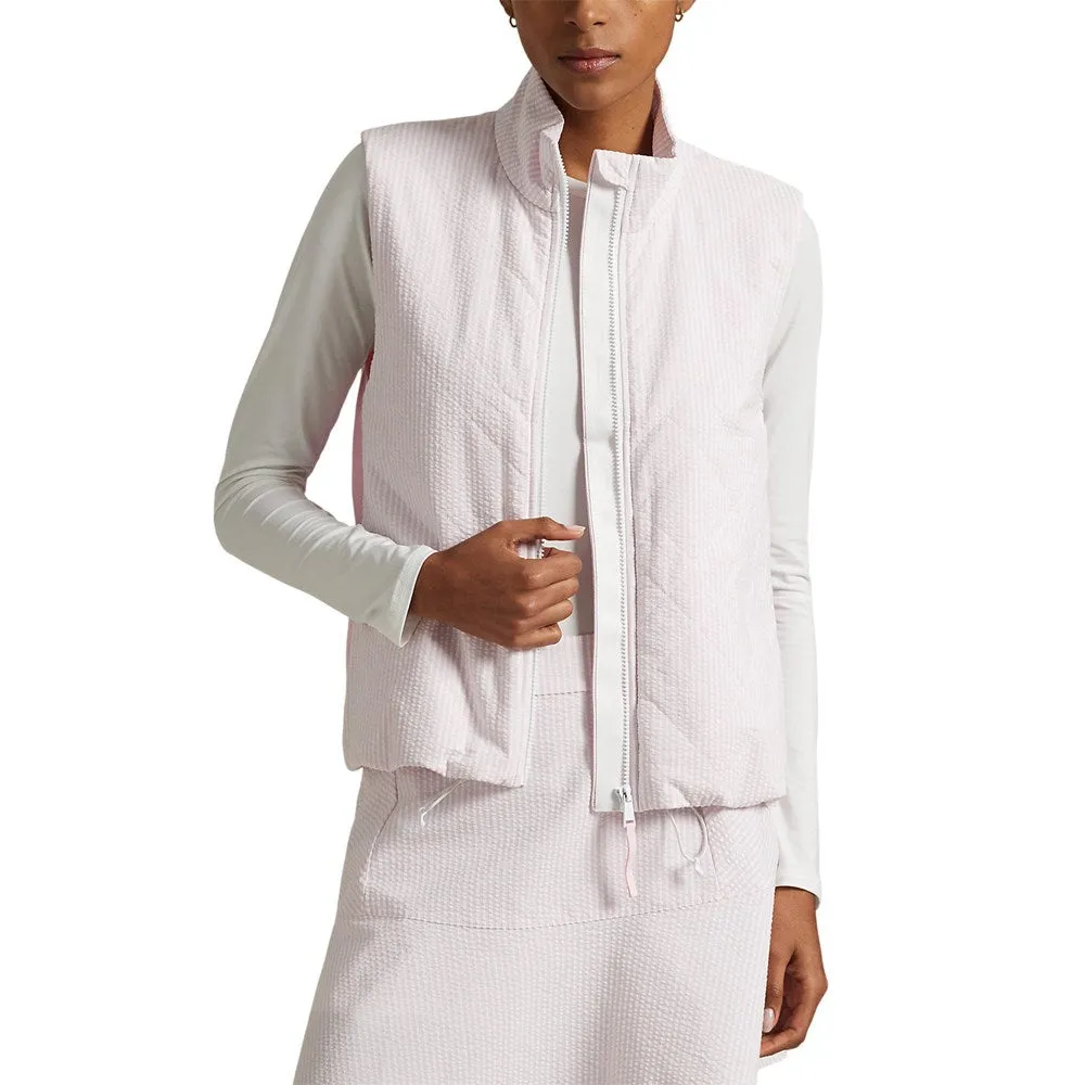 Rlx Ralph Lauren Women'S Quilted Hybrid Vest  - Garden Pink Deal Of The Century