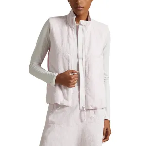 Rlx Ralph Lauren Women'S Quilted Hybrid Vest  - Garden Pink Deal Of The Century