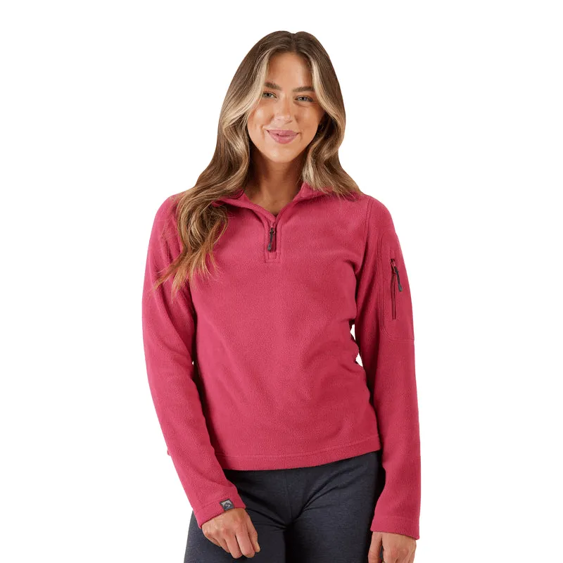Storm Creek - Women'S Fireside Fleece Quarter-Zip Keep Going Strong