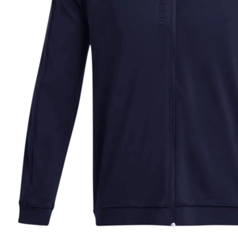 Engineered for Speed All Saints' Day Sale Under Armour Storm Midlayer Full Zip Pullover - Midnight Navy/White