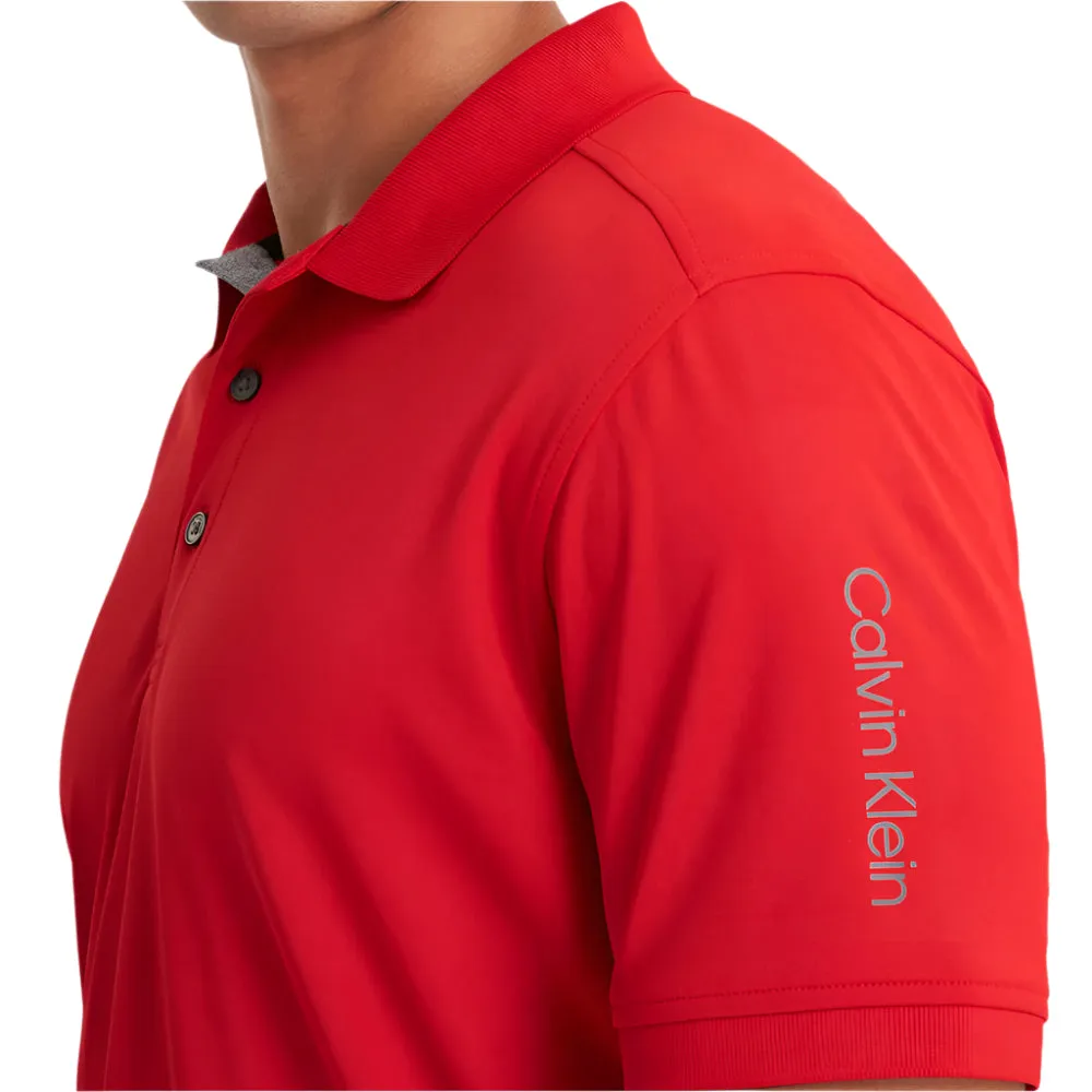 Made to Move Step Out Boldly Calvin Klein Club Polo Shirt - Red