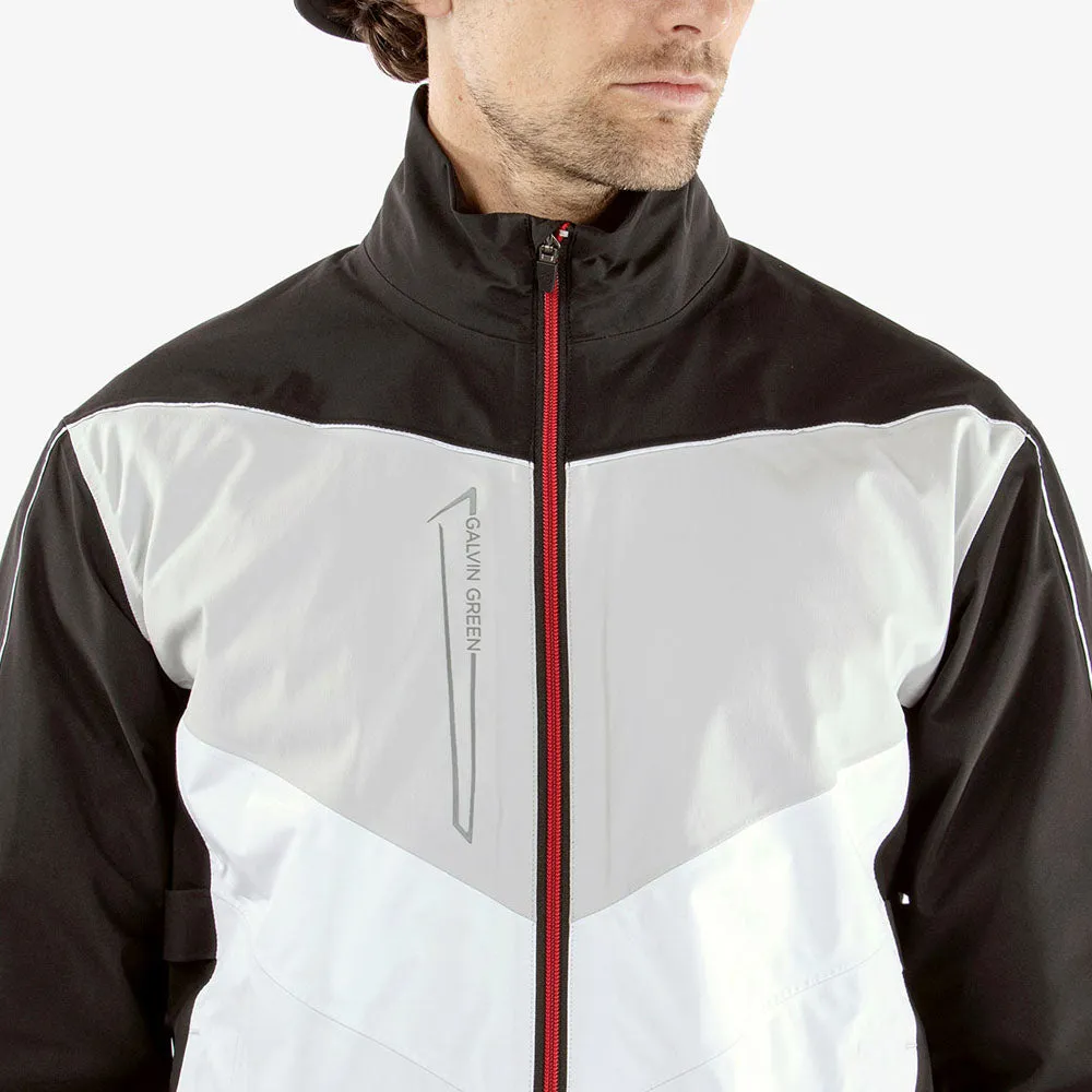 Galvin Green Armstrong Gore-Tex Paclite Waterproof Jacket - Black/White/Red President's Day Sale